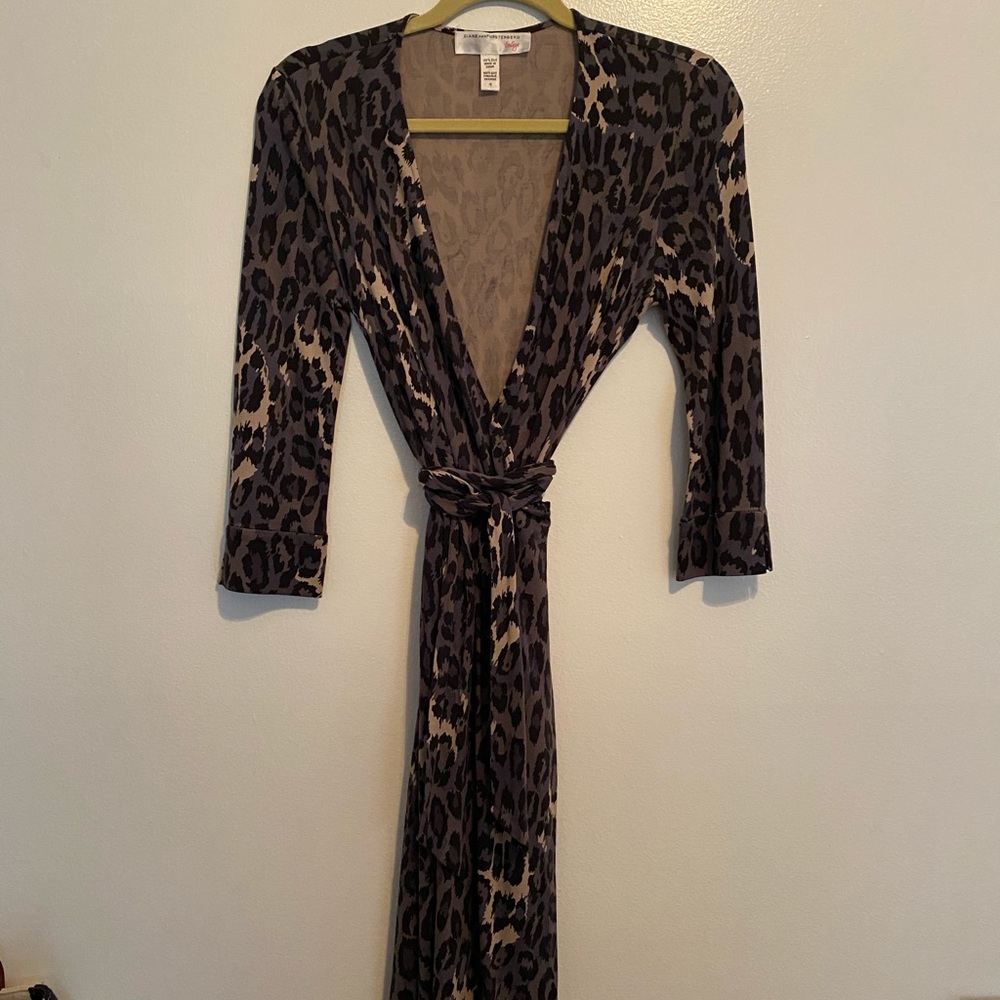 [Diane Von Furstenberg] leopard Wrap Dress